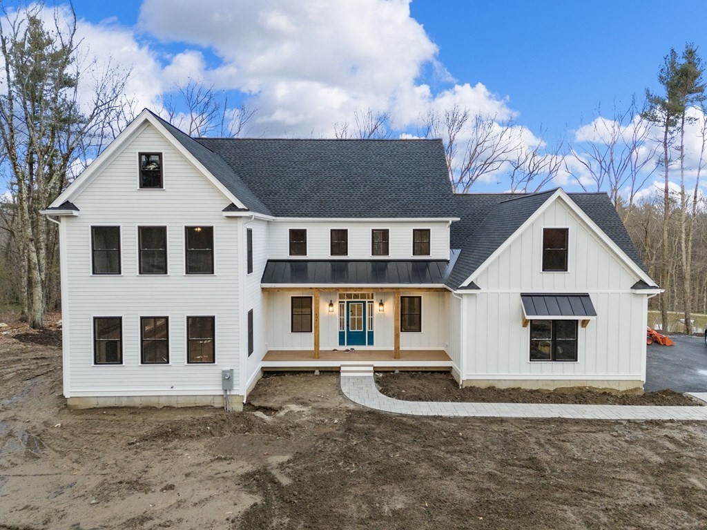 A completed custom home built by Wingspan Properties in Holden, MA