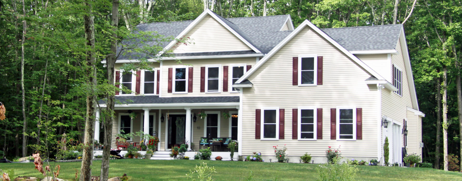 A classic New England colonial custom-built by Wingspan Properties