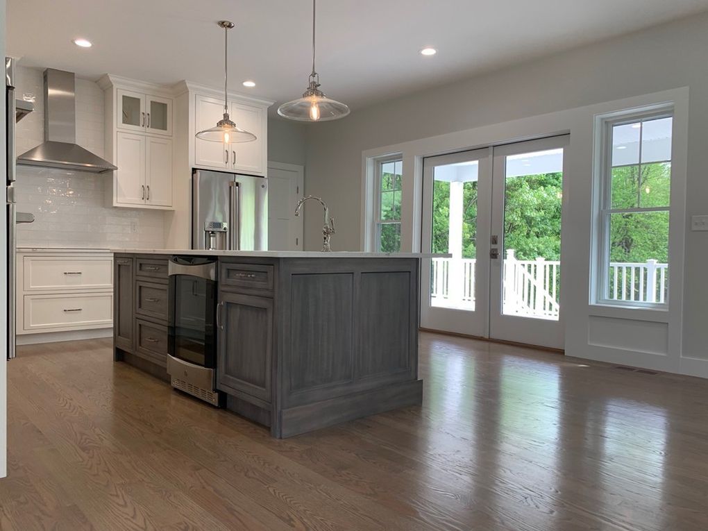 Custom kitchen with island