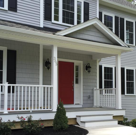 New custom home with covered porch