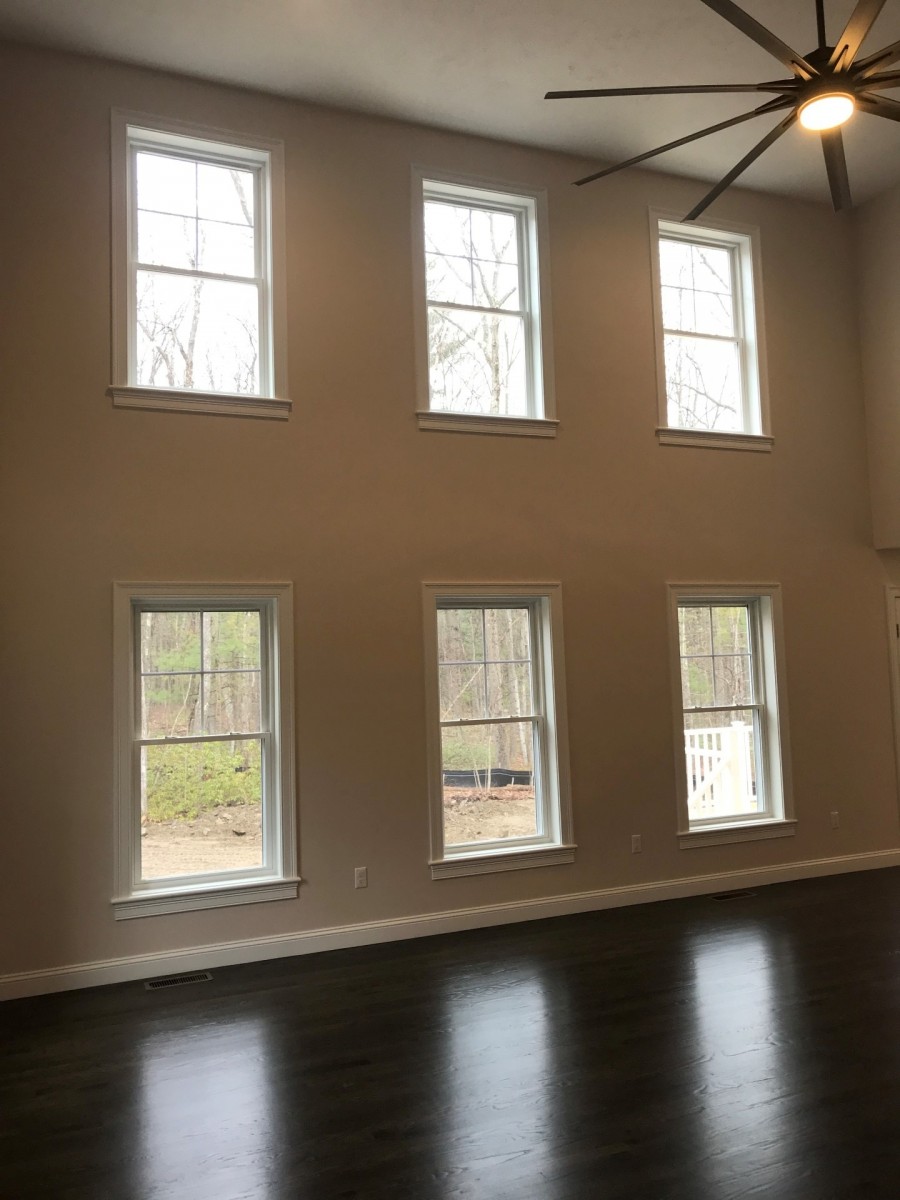 Great room with open staircase