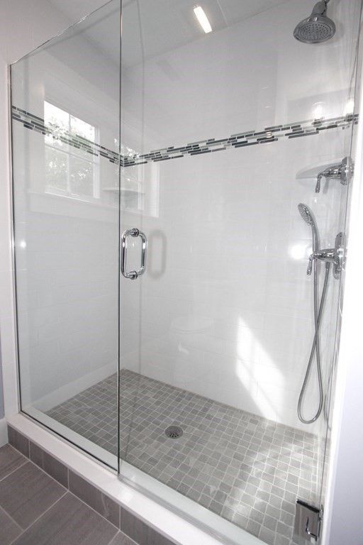 Tiled custom shower